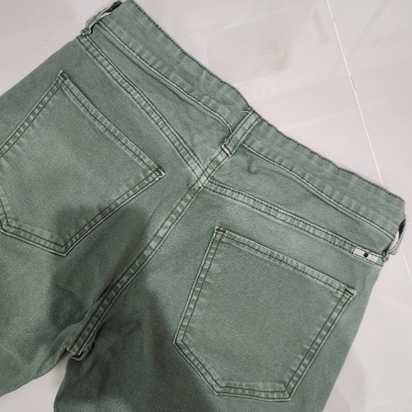 Lucky Brand Sienna Slim Boyfriend Denim 🍂 Khaki Green - Picture 3 of 10